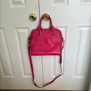 Dooney & Bourke Florentine Pink Crossbody Bag with Adjustable Strap